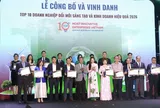 Vinh danh Top Doanh nghiệp ESG Việt Nam Xanh và Top Doanh nghiệp Đổi mới sáng tạo và Kinh doanh hiệu quả 2026