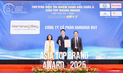 Mariana Bay vinh dự nhận danh hiệu Top 10 Thương hiệu tín nhiệm hàng đầu Châu Á tại Asia Top Brand Award 2025