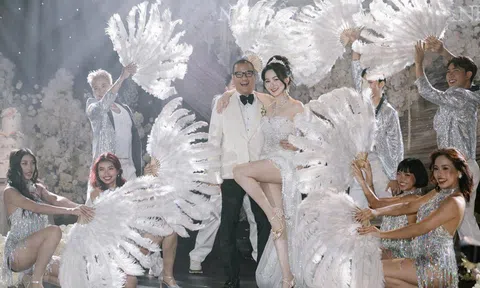 Nguyễn Lê Hồng Minh tự biên đạo tiết mục đặc biệt cùng học viên trong tiệc cưới xa hoa của mình