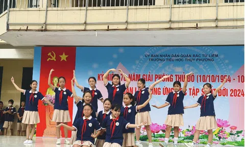 Trường Tiểu học Thụy Phương với những hoạt động ý nghĩa chào mừng 70 năm Giải phóng Thủ đô